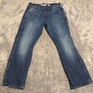 Wrangler Retro Relaxed Boot Jeans Mens‎ 34x30 Blue Denim Cotton Spandex